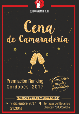 Cena de Camaradería-Premiacion Ranking 2017...