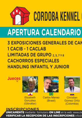 3 EXPOSICIONES GENERALES DE  CAMPEONATO - 1 CACIB ...