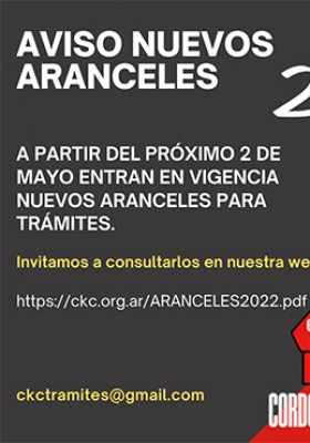 Nuevos aranceles a partir del 2 de mayo...