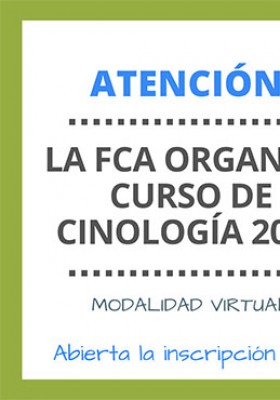 Curso de Cinología por la Federación Cinológica...